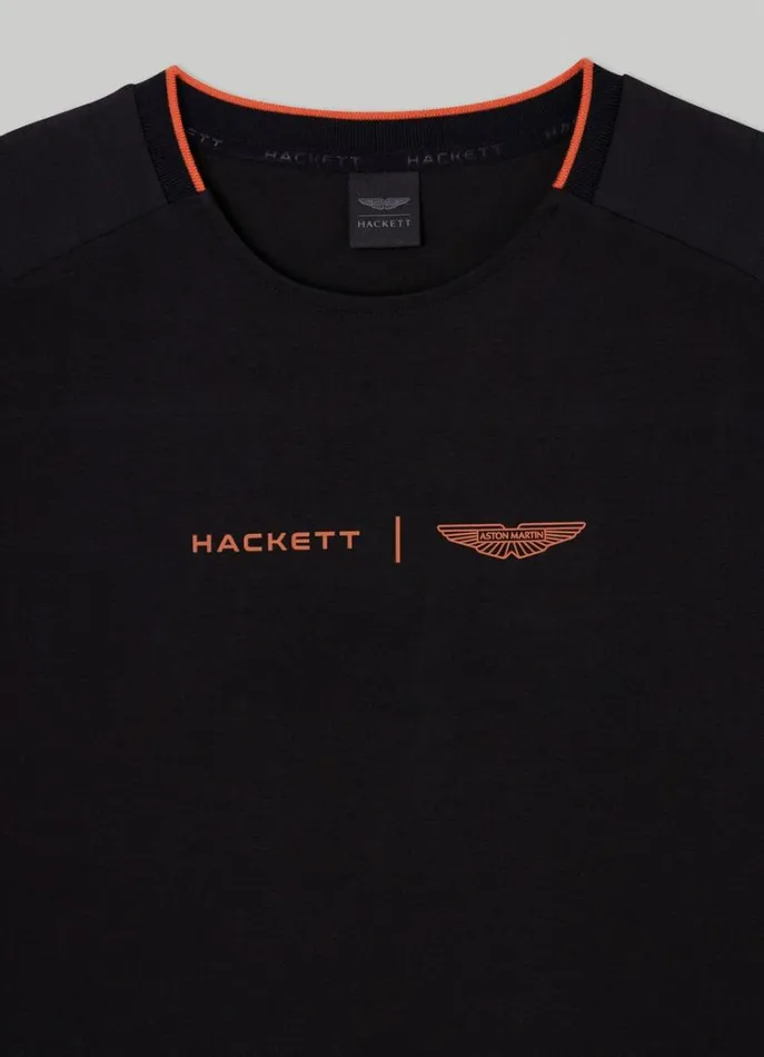 Men Tshirts Hackett London Aston Martin Classic Fit TShirt Black