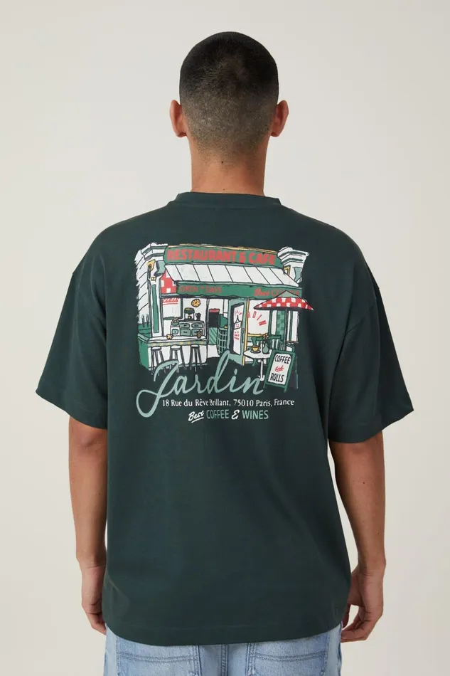 Men Tees and Tanks Cotton On Box Fit Graphic TShirt Pine Needle Greenjardin Coffee Men Tees and Tanks Cotton On Box Fit Graphic TShirt Pine Needle Greenjardin Coffee