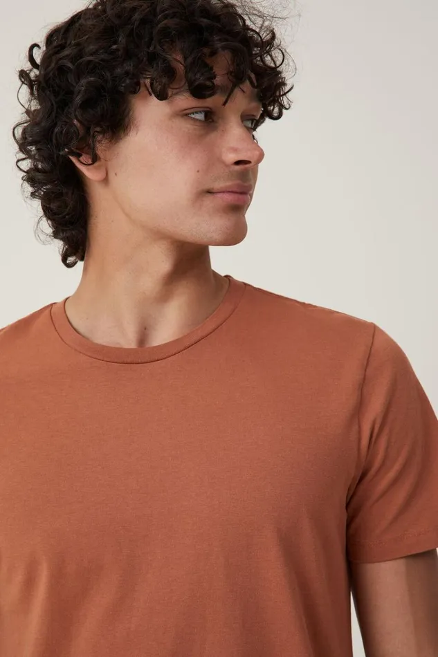 Men Tees and Tanks Cotton On Organic Longline TShirt Terracotta Men Tees and Tanks Cotton On Organic Longline TShirt Terracotta