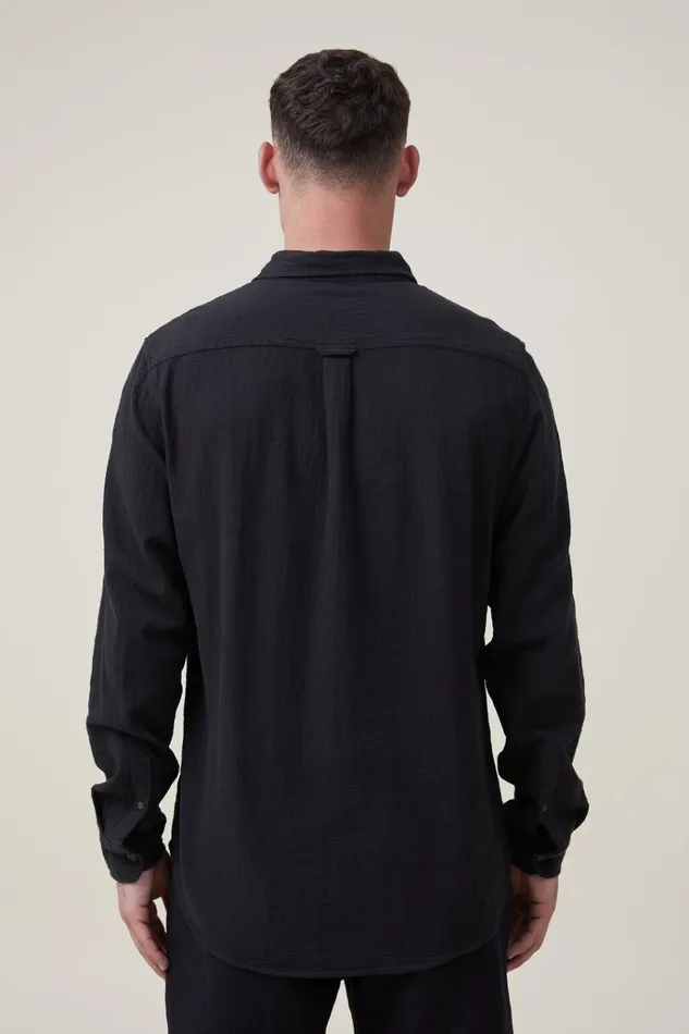 Men Tees and Tanks Cotton On Portland Long Sleeve Shirt Washed Black Cheesecloth Men Tees and Tanks Cotton On Portland Long Sleeve Shirt Washed Black Cheesecloth