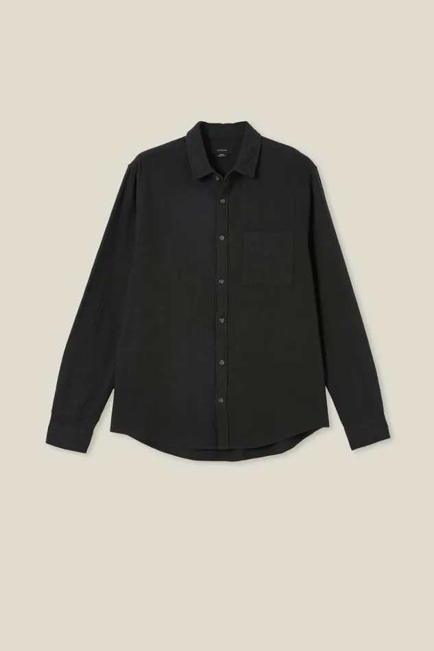 Men Tees and Tanks Cotton On Portland Long Sleeve Shirt Washed Black Cheesecloth Men Tees and Tanks Cotton On Portland Long Sleeve Shirt Washed Black Cheesecloth