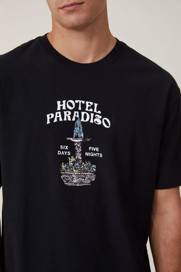 Men Tees and Tanks Cotton On Premium Loose Fit Art TShirt Black Hotel Paradiso Men Tees and Tanks Cotton On Premium Loose Fit Art TShirt Black Hotel Paradiso