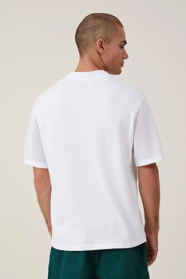 Men Tees and Tanks Cotton On Resort Short Sleeve Polo Snow White Men Tees and Tanks Cotton On Resort Short Sleeve Polo Snow White