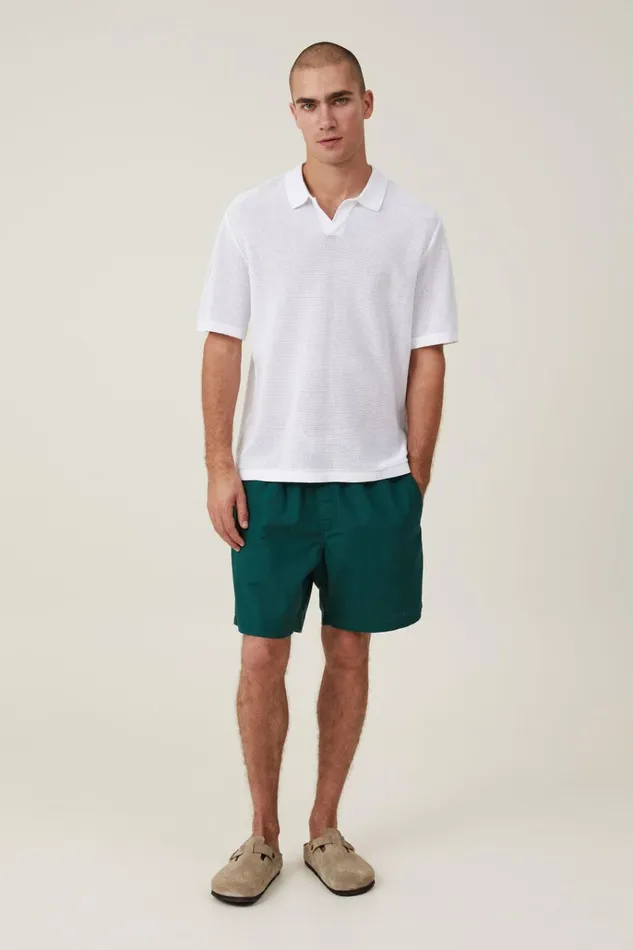 Men Tees and Tanks Cotton On Resort Short Sleeve Polo Snow White Men Tees and Tanks Cotton On Resort Short Sleeve Polo Snow White