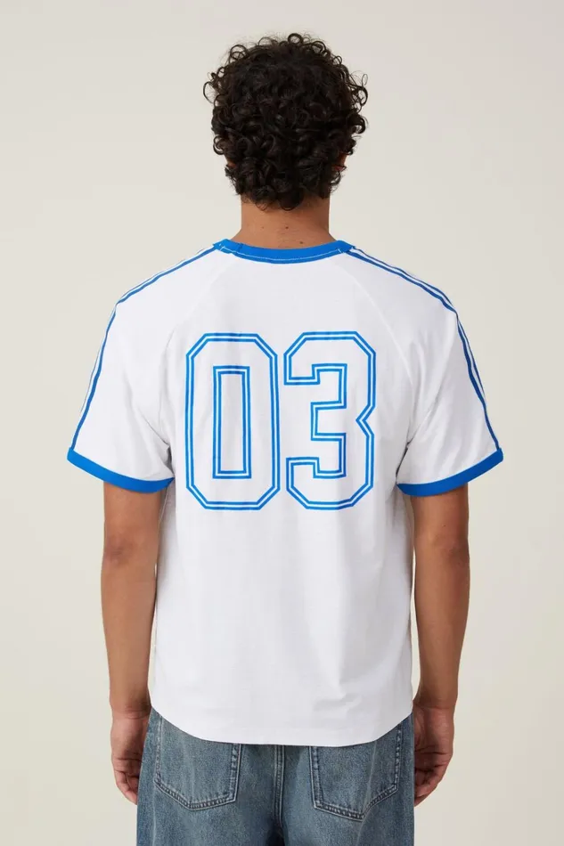 Men Tees and Tanks Cotton On Soccer TShirt Whiteskydiver Blue Men Tees and Tanks Cotton On Soccer TShirt Whiteskydiver Blue