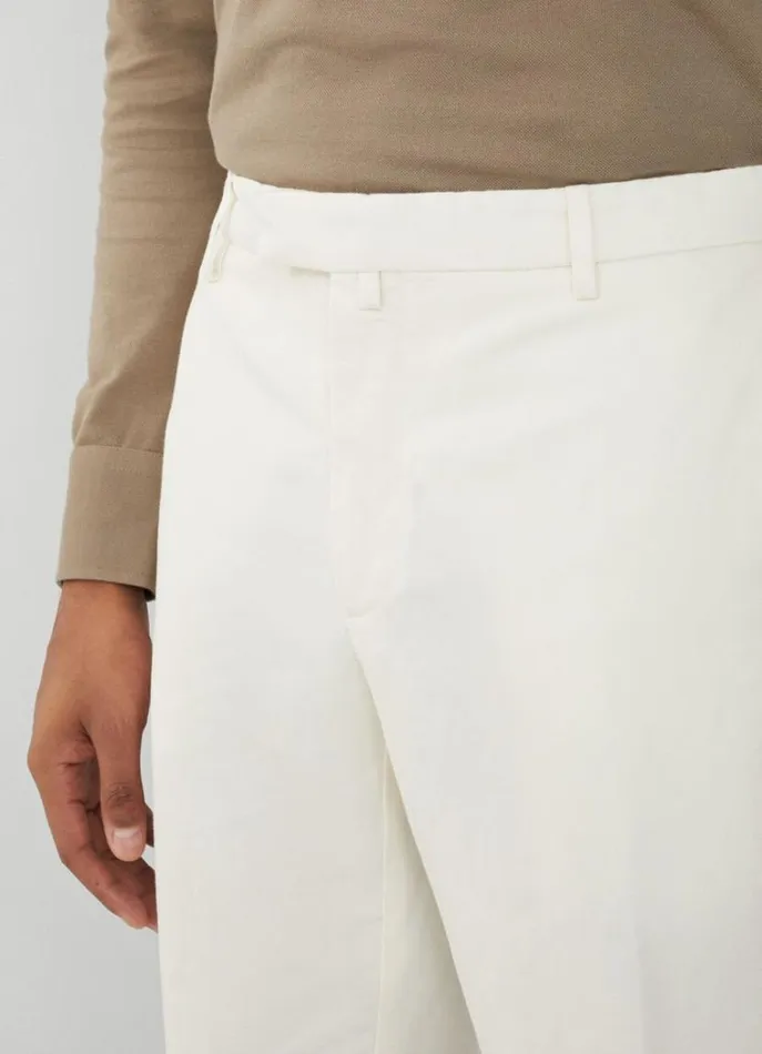 Men Trousers and Chinos Hackett London Slim Fit Herringbone Chinos Ecru White