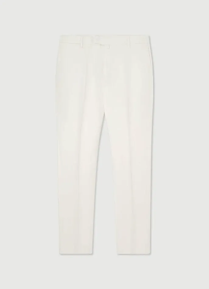 Men Trousers and Chinos Hackett London Slim Fit Herringbone Chinos Ecru White