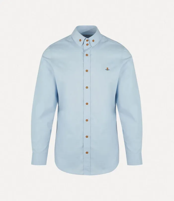Men Two Button Krall Shirt Blue Vivienne Westwood Shirts