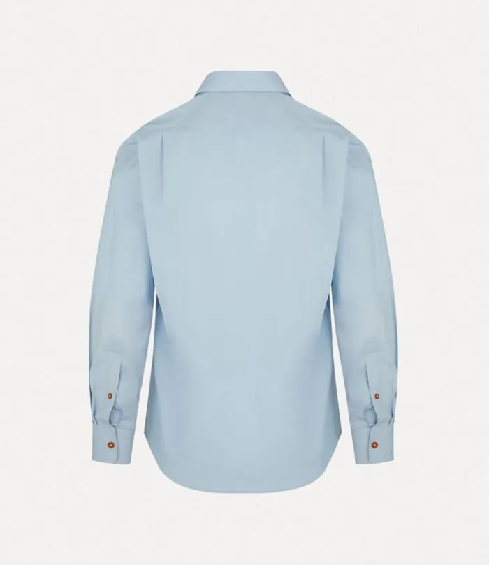 Men Two Button Krall Shirt Blue Vivienne Westwood Shirts Men Two Button Krall Shirt Blue Vivienne Westwood Shirts