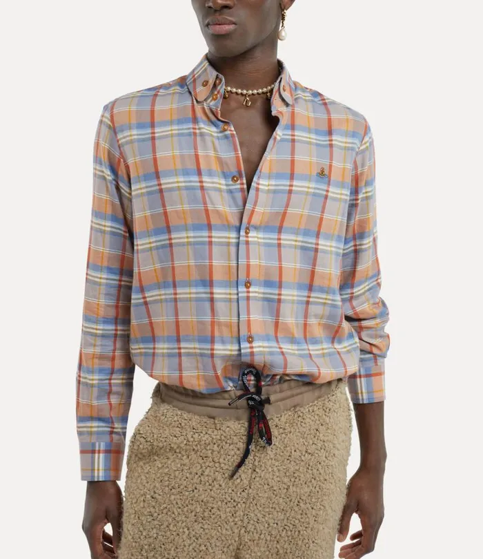 Men Two Button Krall Shirt Check Vivienne Westwood Shirts Men Two Button Krall Shirt Check Vivienne Westwood Shirts