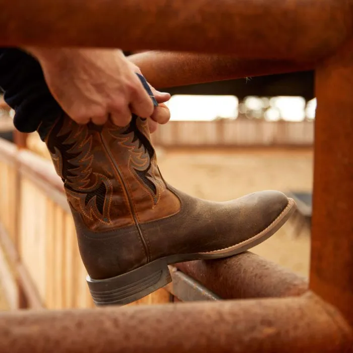 Men Western Boots Ariat Cowpuncher VentTEK Cowboy Boot Dark Brown Men Western Boots Ariat Cowpuncher VentTEK Cowboy Boot Dark Brown