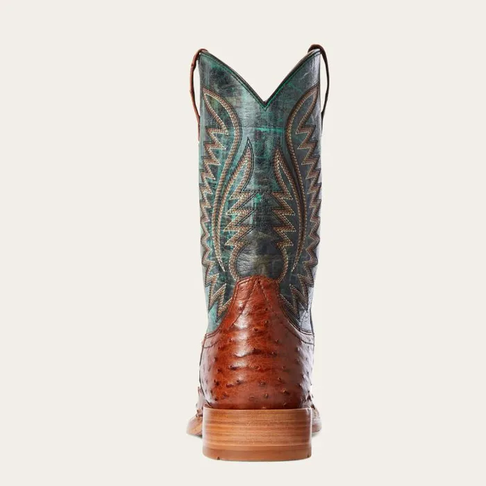 Men Western Boots Ariat Gallup Western Boot Brandy Full Quill Ostrich Men Western Boots Ariat Gallup Western Boot Brandy Full Quill Ostrich