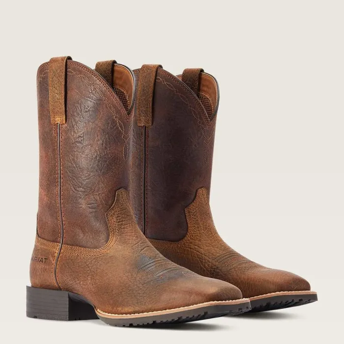 Men Western Boots Ariat Hybrid Grit Western Boot Earth Men Western Boots Ariat Hybrid Grit Western Boot Earth