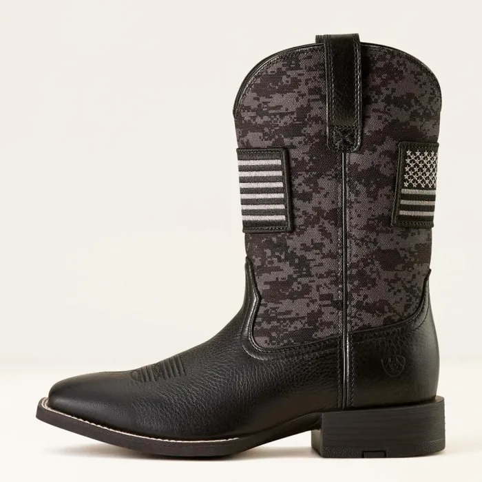 Men Western Boots Ariat Sport Patriot Boot Ariat Black Deertan Men Western Boots Ariat Sport Patriot Boot Ariat Black Deertan