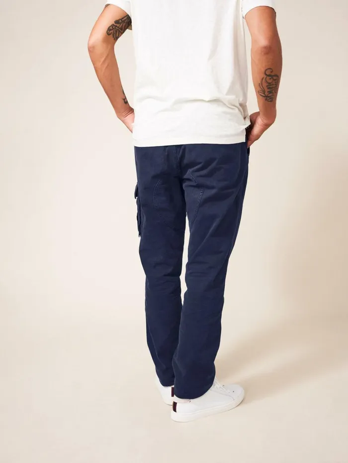 Men White Stuff Trousers Kegworth Organic Cargo Trouser Dark Navy Men White Stuff Trousers Kegworth Organic Cargo Trouser Dark Navy