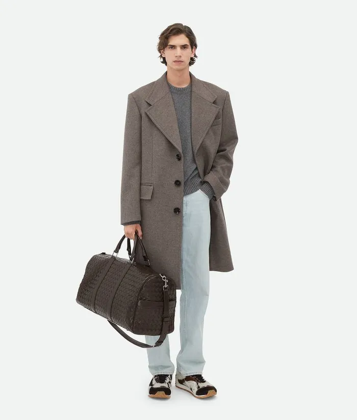 MenWomen Bottega Veneta Travel Bags Intrecciato Cabin Duffle Fondant