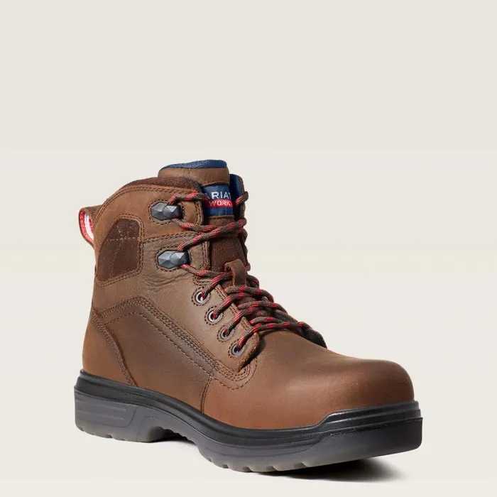 Men Work Boots Ariat Turbo 6034 USA Assembled Waterproof Carbon Toe Work Boot Rich Brown Men Work Boots Ariat Turbo 6034 USA Assembled Waterproof Carbon Toe Work Boot Rich Brown