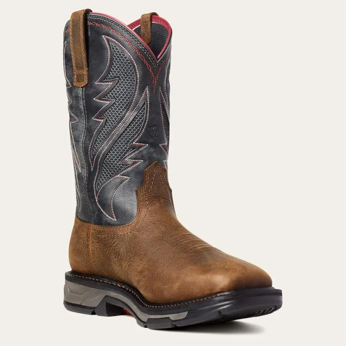Men Work Boots Ariat WorkHog XT VentTEK Waterproof Work Boot Rye Brown Men Work Boots Ariat WorkHog XT VentTEK Waterproof Work Boot Rye Brown