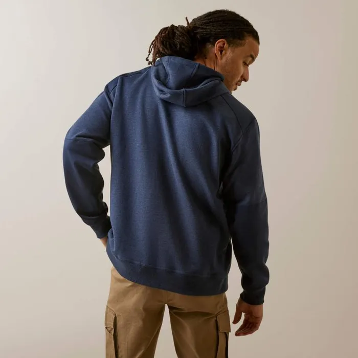 Men Workwear Ariat Rebar Workman DuraCanvas Hoodie Navy Heather Navy Men Workwear Ariat Rebar Workman DuraCanvas Hoodie Navy Heather Navy