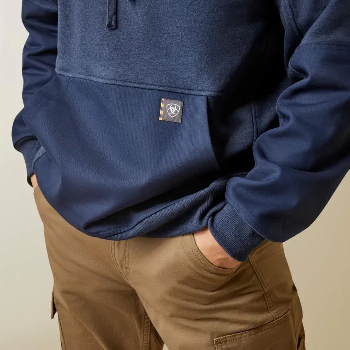 Men Workwear Ariat Rebar Workman DuraCanvas Hoodie Navy Heather Navy Men Workwear Ariat Rebar Workman DuraCanvas Hoodie Navy Heather Navy