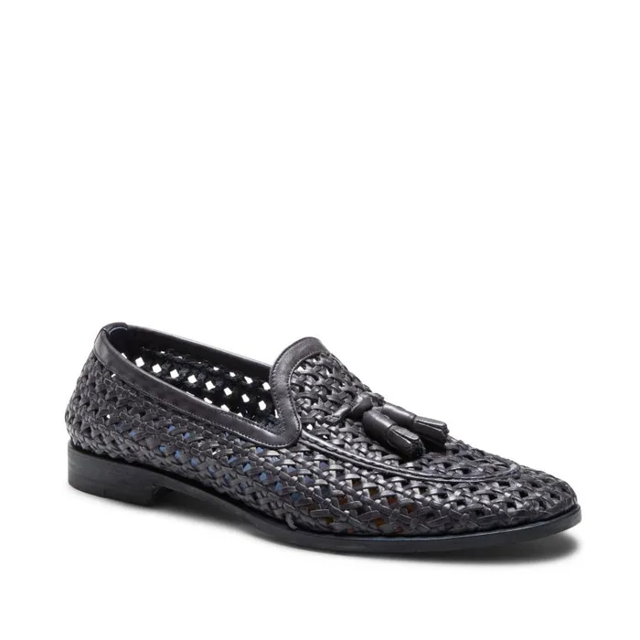 Men Woven Brera Loafer Blue Fratelli Rossetti Loafers