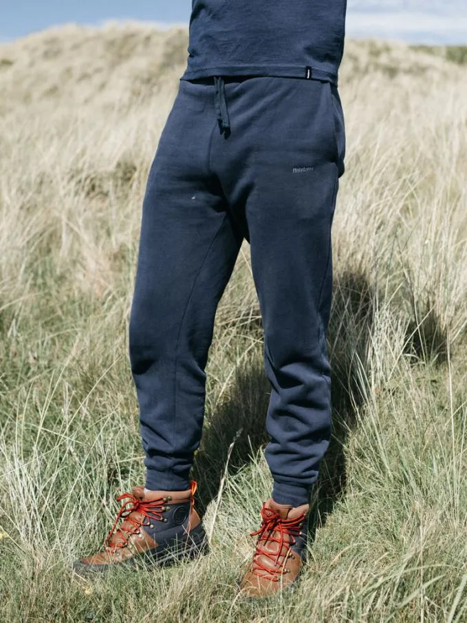 Men Zawn Jogger Navy Finisterre Trousers and Jeans