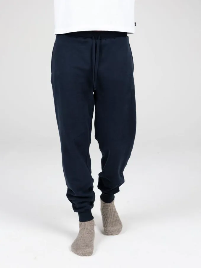 Men Zawn Jogger Navy Finisterre Trousers and Jeans