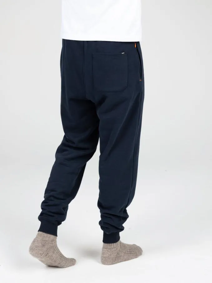 Men Zawn Jogger Navy Finisterre Trousers and Jeans