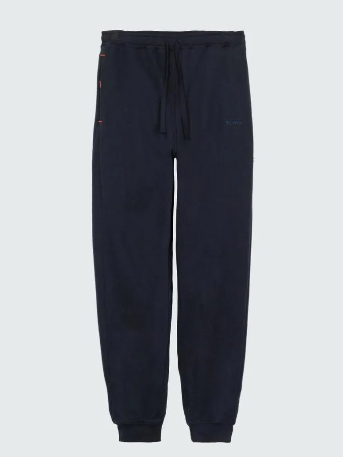 Men Zawn Jogger Navy Finisterre Trousers and Jeans