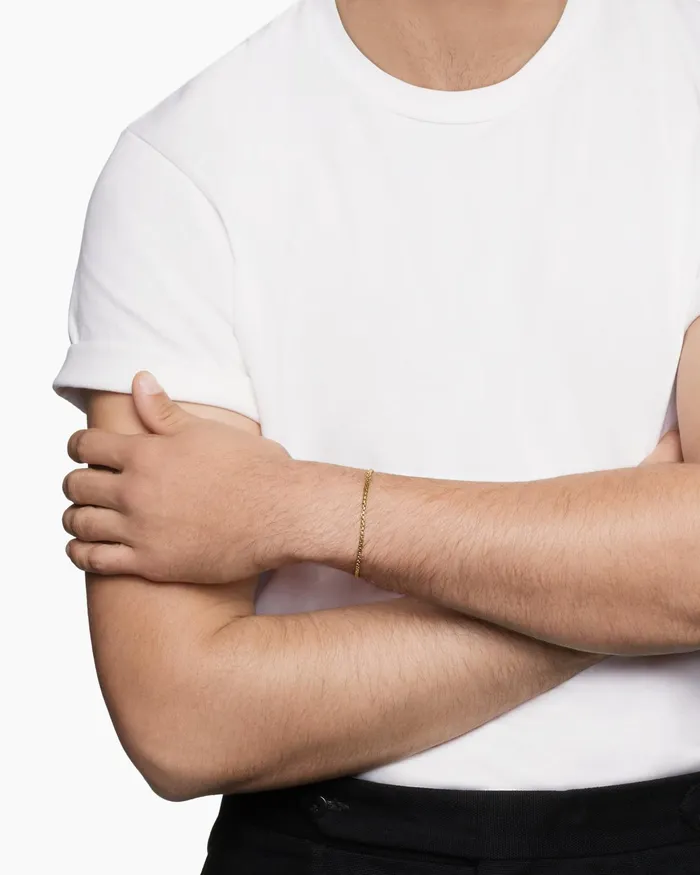 Mens Box Chain Bracelet In 18K Yellow Gold 27mm Men David Yurman Chain Mens Box Chain Bracelet In 18K Yellow Gold 27mm Men David Yurman Chain
