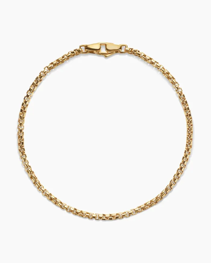 Mens Box Chain Bracelet In 18K Yellow Gold 27mm Men David Yurman Chain Mens Box Chain Bracelet In 18K Yellow Gold 27mm Men David Yurman Chain