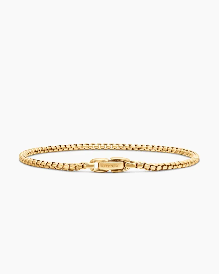 Mens Box Chain Bracelet In 18K Yellow Gold 27mm Men David Yurman Chain Mens Box Chain Bracelet In 18K Yellow Gold 27mm Men David Yurman Chain