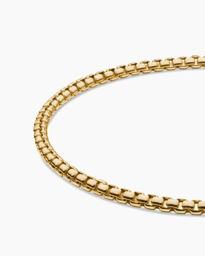 Mens Box Chain Bracelet In 18K Yellow Gold 27mm Men David Yurman Chain Mens Box Chain Bracelet In 18K Yellow Gold 27mm Men David Yurman Chain