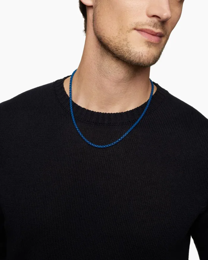 Mens Box Chain Necklace In Sterling Silver With Stainless Steel 4mm Men David Yurman Chains Mens Box Chain Necklace In Sterling Silver With Stainless Steel 4mm Men David Yurman Chains