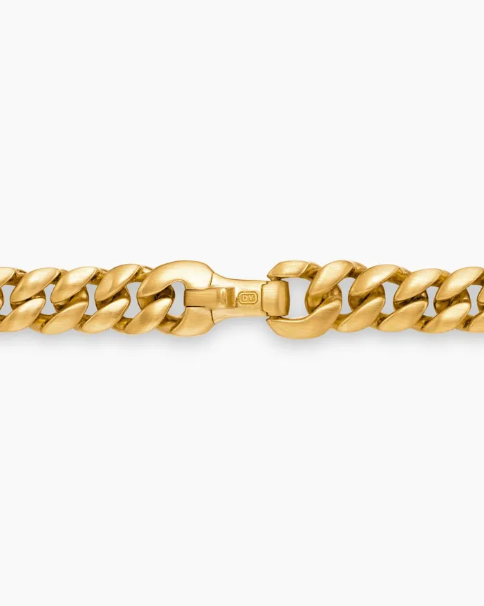 Mens Curb Chain Necklace In 18K Yellow Gold 6mm Men David Yurman Curb Chain Mens Curb Chain Necklace In 18K Yellow Gold 6mm Men David Yurman Curb Chain