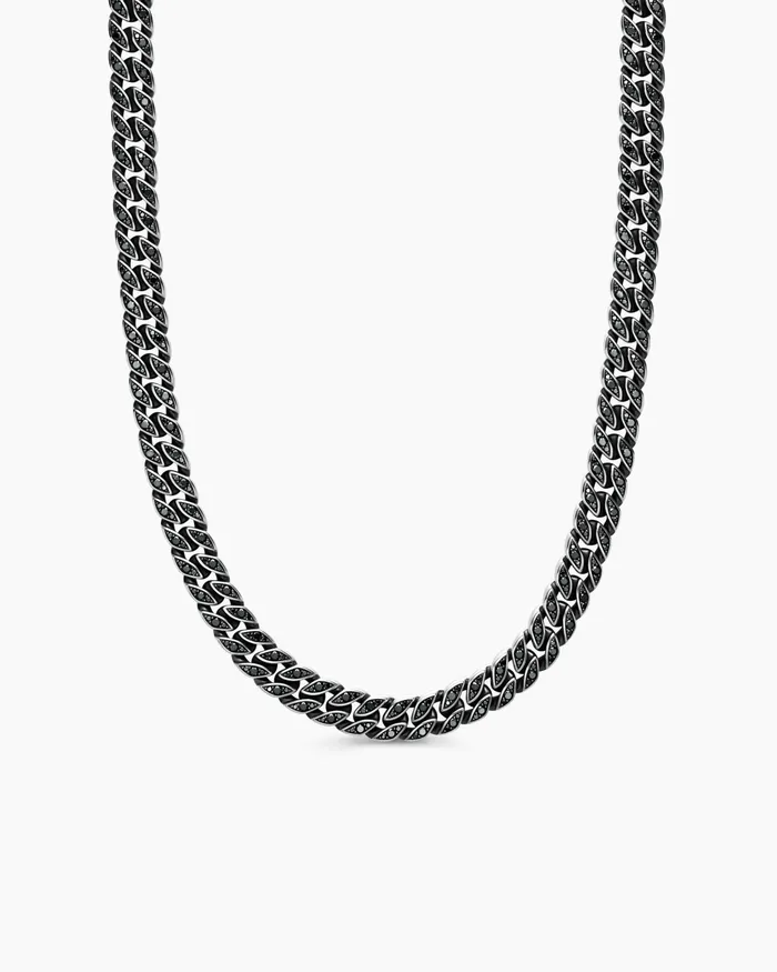 Mens Curb Chain Necklace In Sterling Silver 115mm Men David Yurman Chains