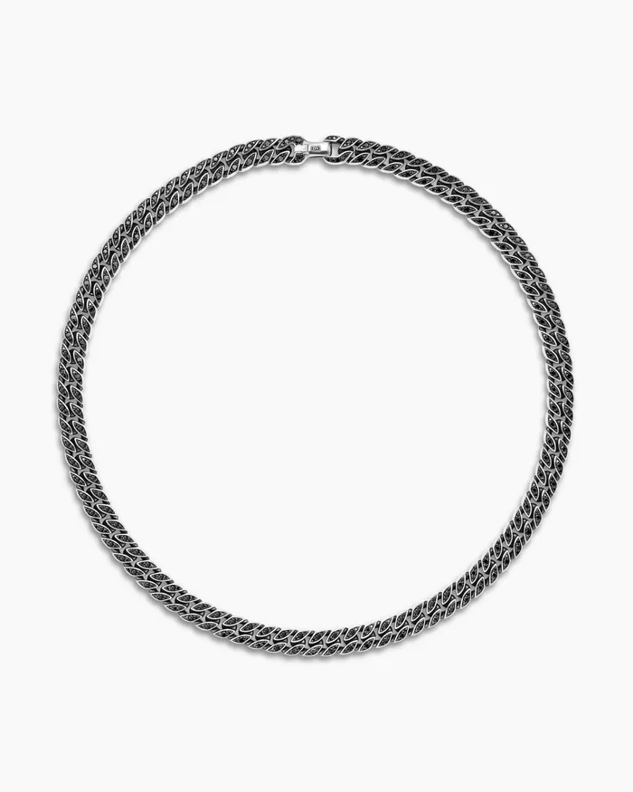 Mens Curb Chain Necklace In Sterling Silver 115mm Men David Yurman Chains Mens Curb Chain Necklace In Sterling Silver 115mm Men David Yurman Chains