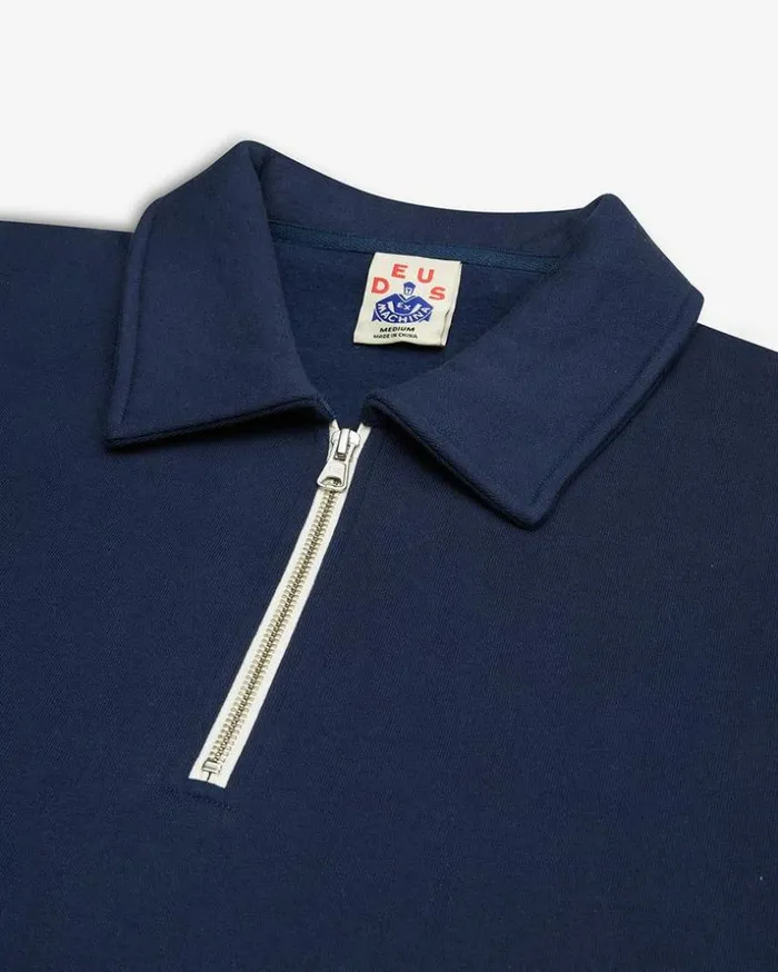 Mens Deus Ex Machina Hoodies and Sweaters Naval Zip Neck 8211 Navy Navy Mens Deus Ex Machina Hoodies and Sweaters Naval Zip Neck 8211 Navy Navy