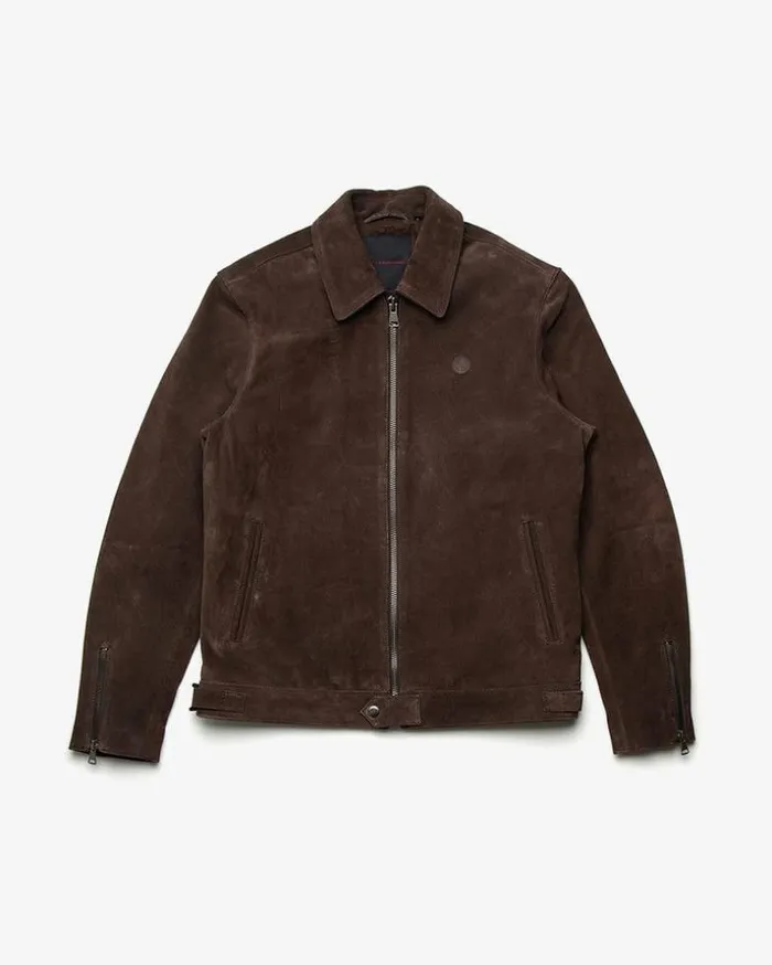 Mens Deus Ex Machina Jackets Hurricane Suede Jacket 8211 Choc Brown Choc Brown Mens Deus Ex Machina Jackets Hurricane Suede Jacket 8211 Choc Brown Choc Brown