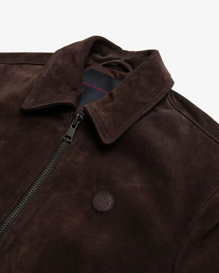 Mens Deus Ex Machina Jackets Hurricane Suede Jacket 8211 Choc Brown Choc Brown Mens Deus Ex Machina Jackets Hurricane Suede Jacket 8211 Choc Brown Choc Brown