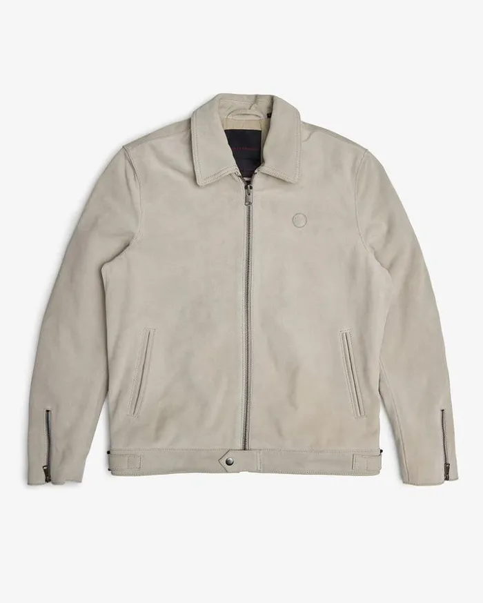 Mens Deus Ex Machina Jackets Hurricane Suede Jacket 8211 Dirty White Dirty White Mens Deus Ex Machina Jackets Hurricane Suede Jacket 8211 Dirty White Dirty White