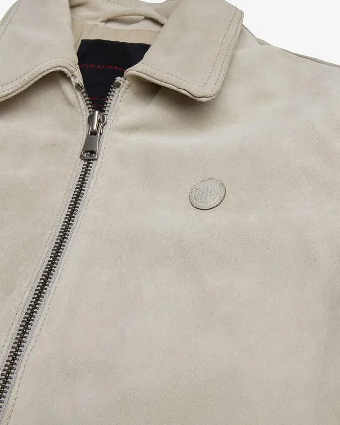 Mens Deus Ex Machina Jackets Hurricane Suede Jacket 8211 Dirty White Dirty White Mens Deus Ex Machina Jackets Hurricane Suede Jacket 8211 Dirty White Dirty White