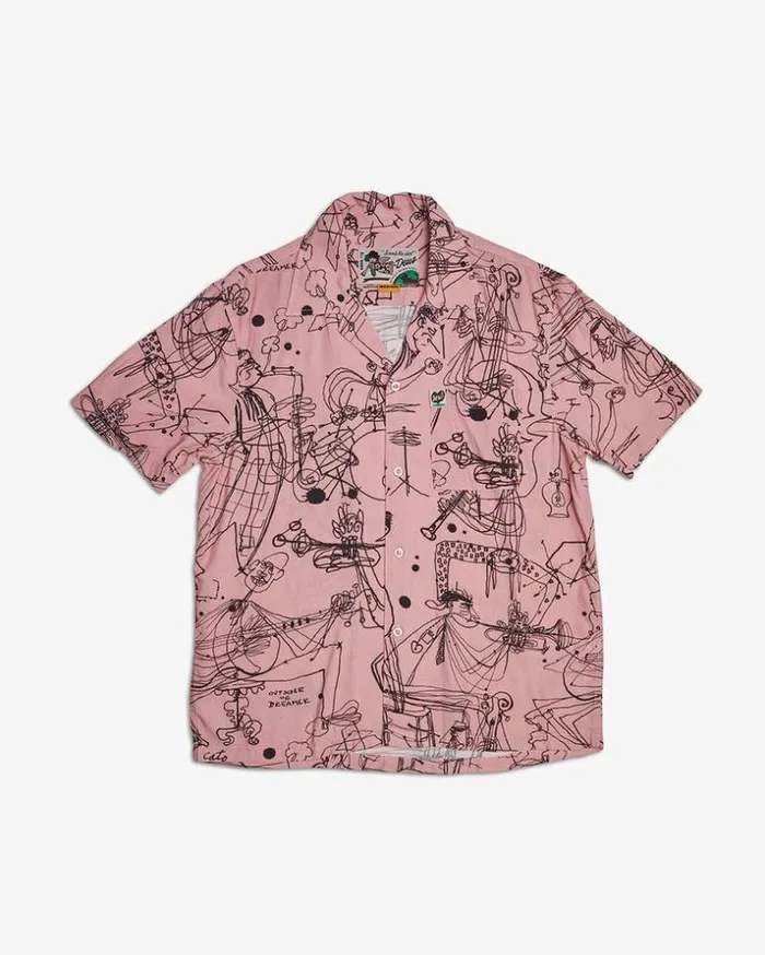 Mens Deus Ex Machina Shirts RG Cato Short Sleeve Shirt 8211 Zephyr Pink Zephyr Pink Mens Deus Ex Machina Shirts RG Cato Short Sleeve Shirt 8211 Zephyr Pink Zephyr Pink