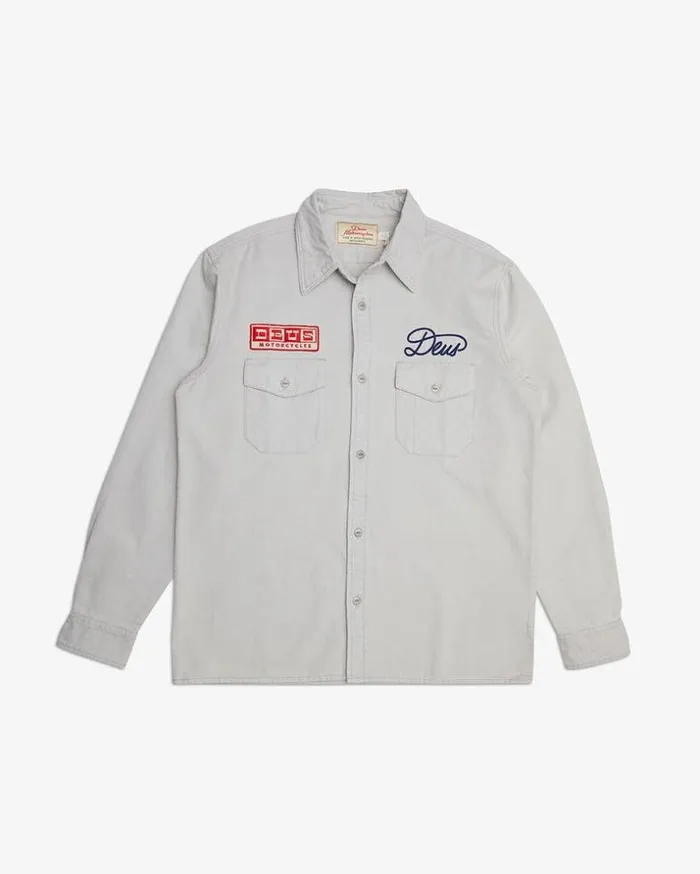 Mens Deus Ex Machina Shirts True Grit Shirt 8211 Dirty White Dirty White Mens Deus Ex Machina Shirts True Grit Shirt 8211 Dirty White Dirty White