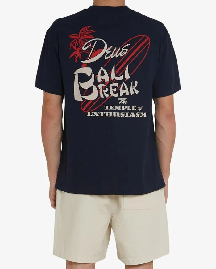 Mens Deus Ex Machina Tees Breaker Tee 8211 Navy Navy Mens Deus Ex Machina Tees Breaker Tee 8211 Navy Navy