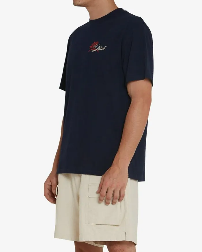 Mens Deus Ex Machina Tees Breaker Tee 8211 Navy Navy Mens Deus Ex Machina Tees Breaker Tee 8211 Navy Navy