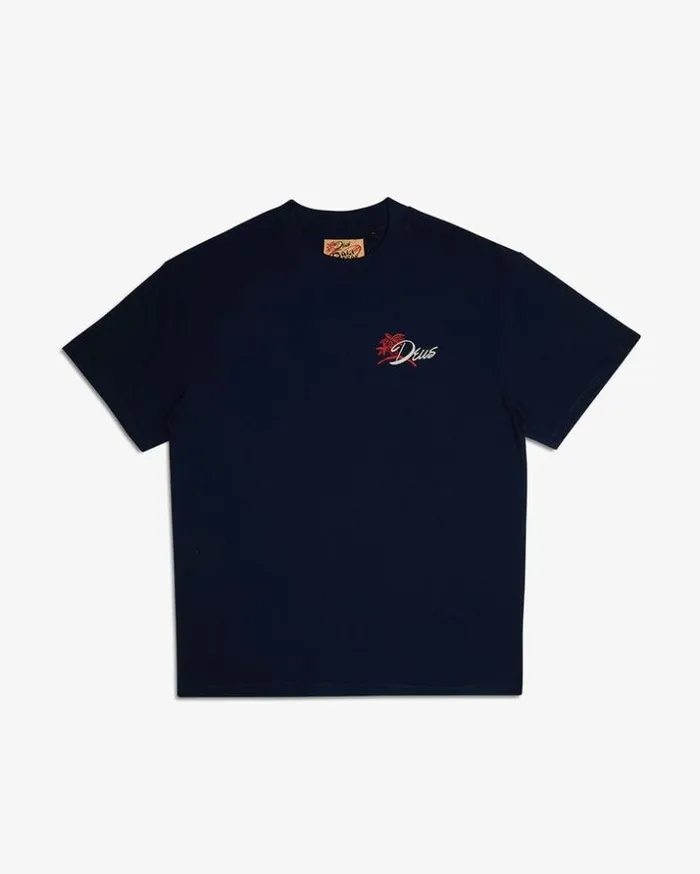 Mens Deus Ex Machina Tees Breaker Tee 8211 Navy Navy Mens Deus Ex Machina Tees Breaker Tee 8211 Navy Navy
