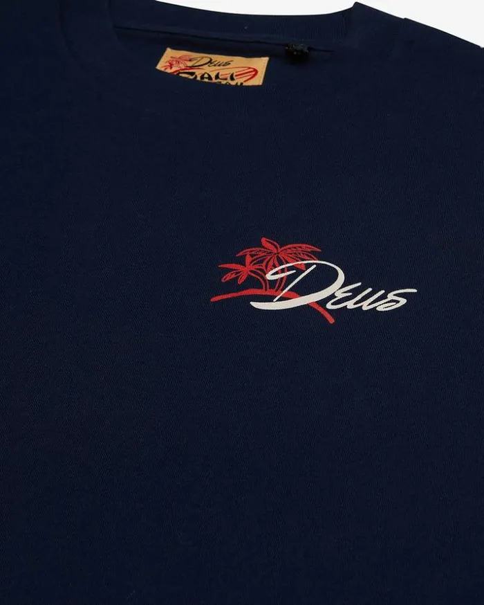 Mens Deus Ex Machina Tees Breaker Tee 8211 Navy Navy Mens Deus Ex Machina Tees Breaker Tee 8211 Navy Navy