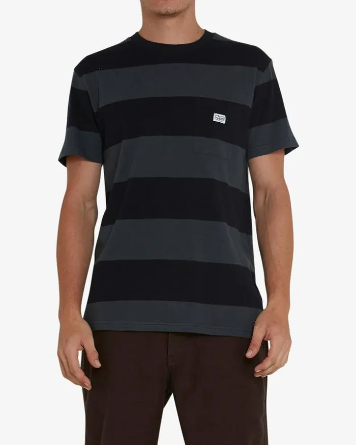 Mens Deus Ex Machina Tees Bruce Stripe Tee 8211 Green Gables Green Gables