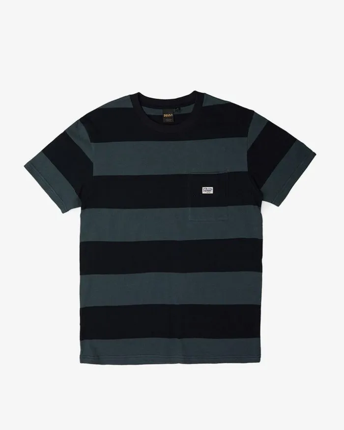 Mens Deus Ex Machina Tees Bruce Stripe Tee 8211 Green Gables Green Gables Mens Deus Ex Machina Tees Bruce Stripe Tee 8211 Green Gables Green Gables